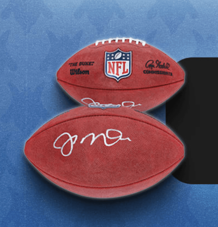 Joe Montana Signed Football